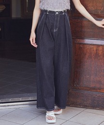 earth music&ecology | タックホックデニムパンツ(デニムパンツ)