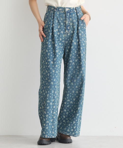 earth music&ecology（アースミュージックアンドエコロジー）の「タックホックデニムパンツ（デニムパンツ・レディース・ブラック/その他14/ライトインディゴブルー・S/M）」の10枚目の写真