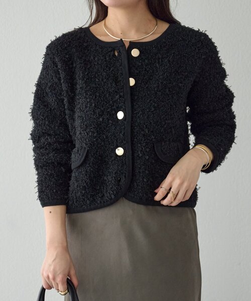 セール】ニットチュールジャケット（カーディガン/ボレロ）｜BEARDSLEY