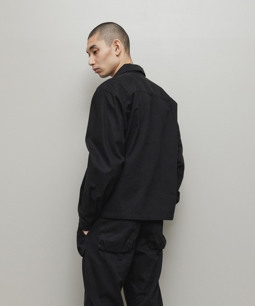BAL（バル）の「CREW HERRINGBONE OVER SHIRT（その他アウター・メンズ・アイボリー/ブラック/カーキ・3/2/1）」の8枚目の写真