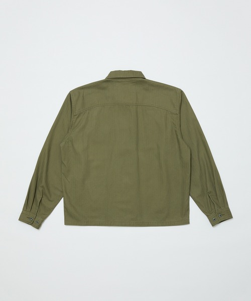 BAL（バル）の「CREW HERRINGBONE OVER SHIRT（その他アウター・メンズ・アイボリー/ブラック/カーキ・3/2/1）」の17枚目の写真