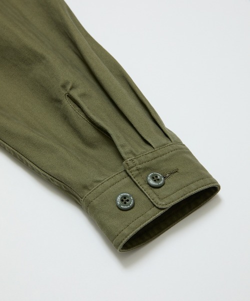 BAL（バル）の「CREW HERRINGBONE OVER SHIRT（その他アウター・メンズ・アイボリー/ブラック/カーキ・3/2/1）」の19枚目の写真