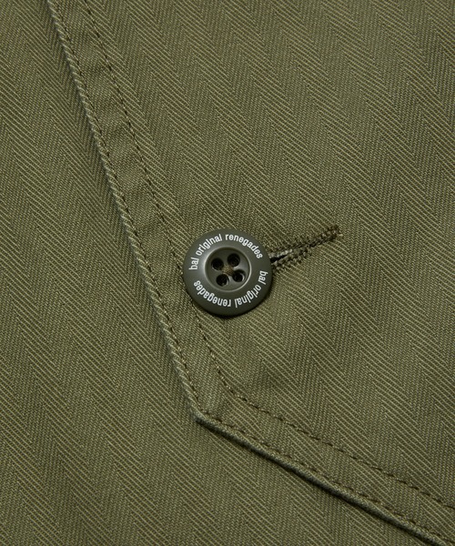 BAL（バル）の「CREW HERRINGBONE OVER SHIRT（その他アウター・メンズ・アイボリー/ブラック/カーキ・3/2/1）」の20枚目の写真