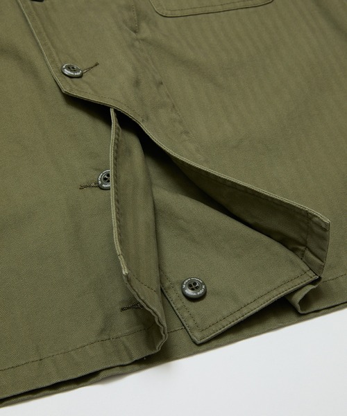 BAL（バル）の「CREW HERRINGBONE OVER SHIRT（その他アウター・メンズ・アイボリー/ブラック/カーキ・3/2/1）」の21枚目の写真