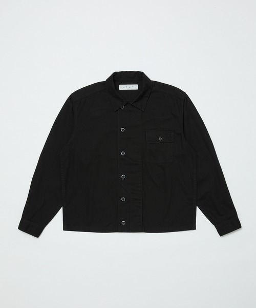 BAL（バル）の「CREW HERRINGBONE OVER SHIRT（その他アウター・メンズ・アイボリー/ブラック/カーキ・3/2/1）」の12枚目の写真