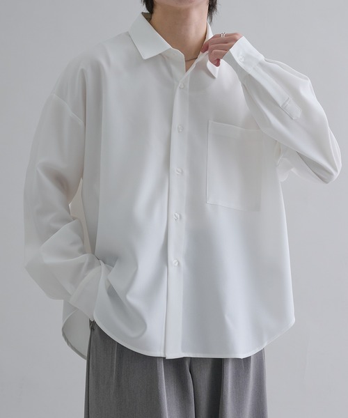 epnok（エプノック）の「ベーシックルーズシャツ（シャツ/ブラウス・メンズ・ホワイト系/オフホワイト/ブルー/ブラック系・SMALL/MEDIUM/LARGE）」の2枚目の写真