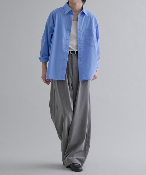 epnok（エプノック）の「ベーシックルーズシャツ（シャツ/ブラウス・メンズ・ホワイト系/オフホワイト/ブルー/ブラック系・SMALL/MEDIUM/LARGE）」の15枚目の写真