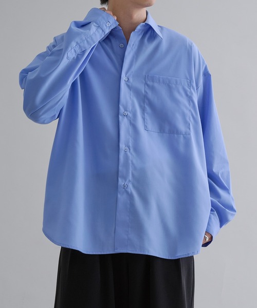 epnok（エプノック）の「ベーシックルーズシャツ（シャツ/ブラウス・メンズ・ホワイト系/オフホワイト/ブルー/ブラック系・SMALL/MEDIUM/LARGE）」の22枚目の写真