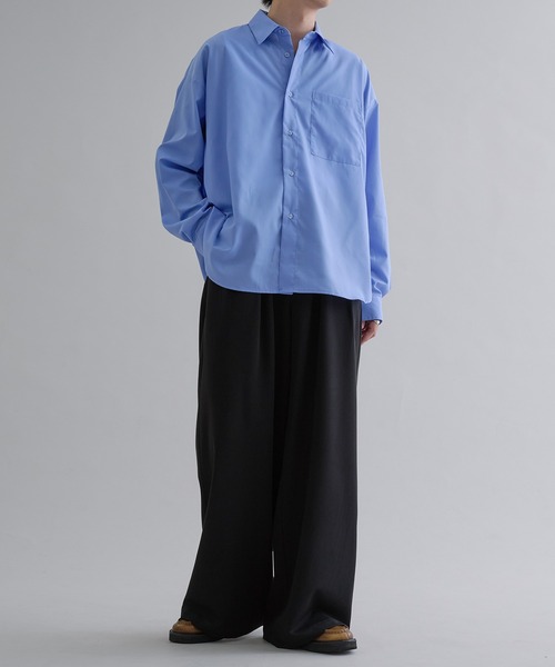 epnok（エプノック）の「ベーシックルーズシャツ（シャツ/ブラウス・メンズ・ホワイト系/オフホワイト/ブルー/ブラック系・SMALL/MEDIUM/LARGE）」の17枚目の写真