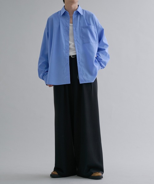 epnok（エプノック）の「ベーシックルーズシャツ（シャツ/ブラウス・メンズ・ホワイト系/オフホワイト/ブルー/ブラック系・SMALL/MEDIUM/LARGE）」の21枚目の写真