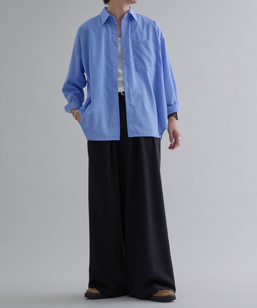 epnok（エプノック）の「ベーシックルーズシャツ（シャツ/ブラウス・メンズ・ホワイト系/オフホワイト/ブルー/ブラック系・SMALL/MEDIUM/LARGE）」の20枚目の写真