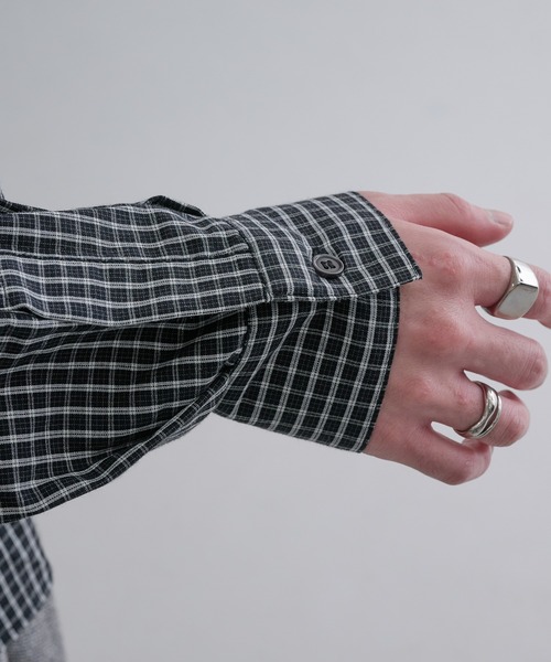 epnok（エプノック）の「ベーシックルーズシャツ（シャツ/ブラウス・メンズ・ホワイト系/オフホワイト/ブルー/ブラック系・SMALL/MEDIUM/LARGE）」の11枚目の写真