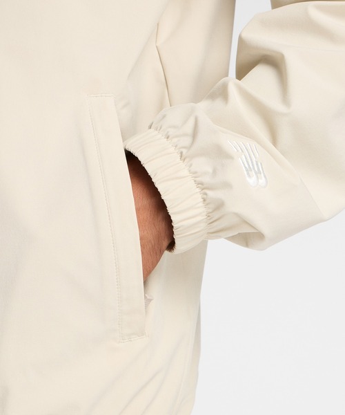 NEW BALANCE（ニューバランス）の「ウーブントラックジャケット 裏メッシュ（ジャージ・メンズ・グレイッシュベージュ/ネイビー/ブラック・LARGE/X-LARGE/XX-LARGE/SMALL/MEDIUM）」の5枚目の写真