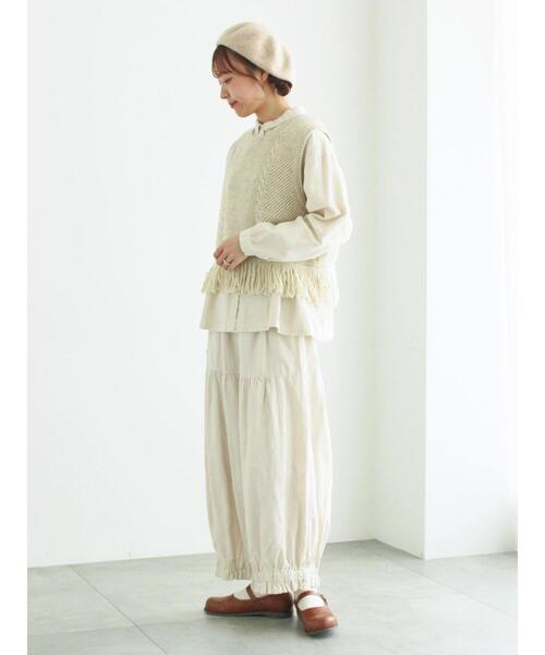 TSUHARU by Samansa Mos2（ツハルバイサマンサモスモス）の「【WEB限定】コットンジャカード製品染めブラウス（シャツ/ブラウス・レディース・キナリ/ブラック/グレー・F）」の5枚目の写真