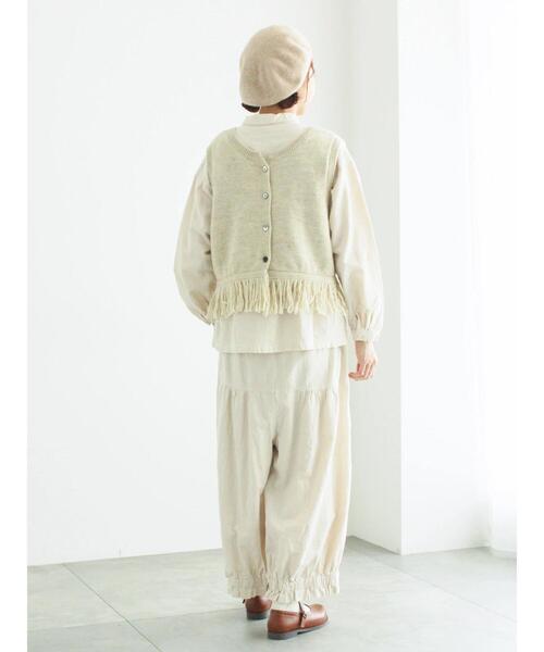 TSUHARU by Samansa Mos2（ツハルバイサマンサモスモス）の「【WEB限定】コットンジャカード製品染めブラウス（シャツ/ブラウス・レディース・キナリ/ブラック/グレー・F）」の6枚目の写真