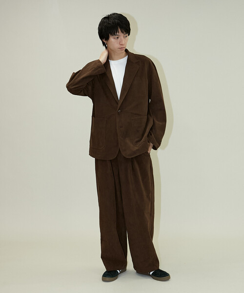 UMBRO（アンブロ）の「CORDUROY TAILORED JACKET/コーデュロイテーラードジャケット/UMBRO別注(限定展開)（テーラードジャケット・メンズ・ブラック/ブラウン・MEDIUM/LARGE）」の8枚目の写真