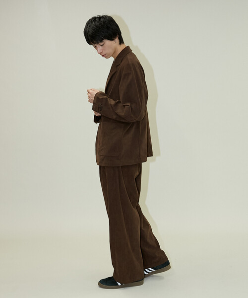 UMBRO（アンブロ）の「CORDUROY TAILORED JACKET/コーデュロイテーラードジャケット/UMBRO別注(限定展開)（テーラードジャケット・メンズ・ブラック/ブラウン・MEDIUM/LARGE）」の9枚目の写真