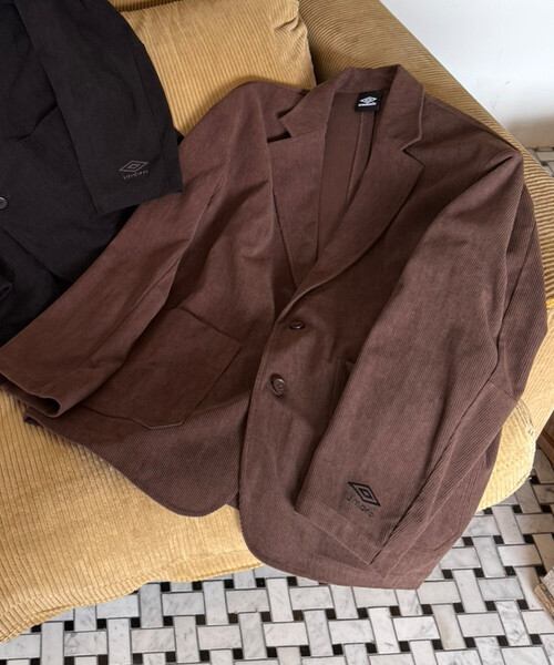 UMBRO（アンブロ）の「CORDUROY TAILORED JACKET/コーデュロイテーラードジャケット/UMBRO別注(限定展開)（テーラードジャケット・メンズ・ブラック/ブラウン・MEDIUM/LARGE）」の12枚目の写真