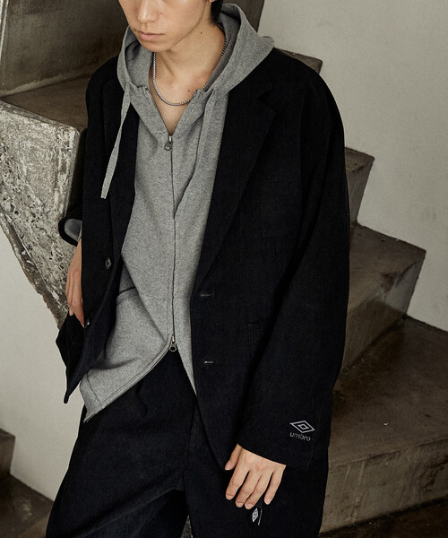UMBRO（アンブロ）の「CORDUROY TAILORED JACKET/コーデュロイテーラードジャケット/UMBRO別注(限定展開)（テーラードジャケット・メンズ・ブラック/ブラウン・MEDIUM/LARGE）」の13枚目の写真