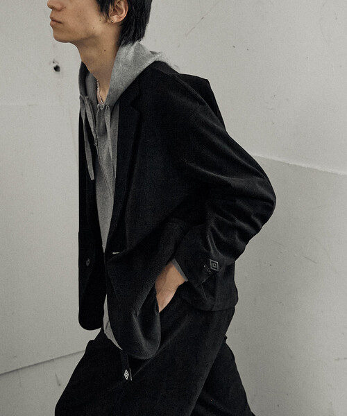 UMBRO（アンブロ）の「CORDUROY TAILORED JACKET/コーデュロイテーラードジャケット/UMBRO別注(限定展開)（テーラードジャケット・メンズ・ブラック/ブラウン・MEDIUM/LARGE）」の14枚目の写真