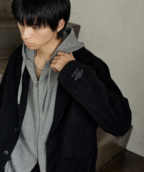 UMBRO（アンブロ）の「CORDUROY TAILORED JACKET/コーデュロイテーラードジャケット/UMBRO別注(限定展開)（テーラードジャケット・メンズ・ブラック/ブラウン・MEDIUM/LARGE）」の16枚目の写真