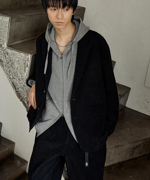 UMBRO（アンブロ）の「CORDUROY TAILORED JACKET/コーデュロイテーラードジャケット/UMBRO別注(限定展開)（テーラードジャケット・メンズ・ブラック/ブラウン・MEDIUM/LARGE）」の21枚目の写真