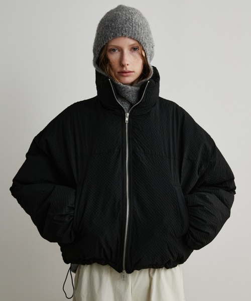 シアーサッカー中綿ショートジャケット（ダウンジャケット/コート