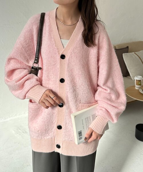 セール】【ユニセックス】シャギーカーディガン（カーディガン/ボレロ