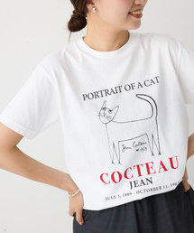 IENA | THE CULTURE CODE × Jean Cocteau 別注 CAT Tシャツ(Tシャツ/カットソー)