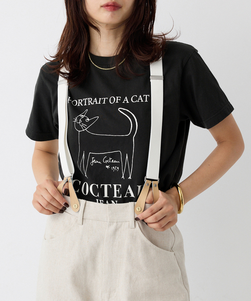 イエナ Tシャツ/カットソー THE CULTURE CODE × Jean Cocteau 別注 CAT Tシャツ（Tシャツ