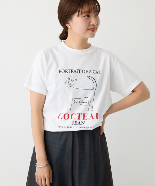 イエナ（IENA）/THE CULTURE CODE × Jean Cocteau 別注 CAT Tシャツ セール】THE CULTURE CODE × Jean Cocteau 別注 CAT Tシャツ（Tシャツ