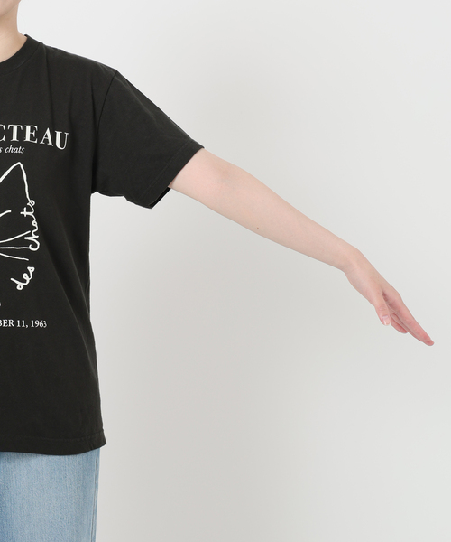 IENA（イエナ）の「THE CULTURE CODE × Jean Cocteau 別注 CAT Tシャツ（Tシャツ/カットソー・レディース・ブラックミックス/ブラック系その他/ホワイト系その他/ホワイト・FREE）」の13枚目の写真