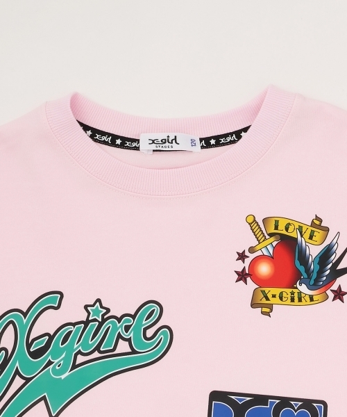 X-girl Stages(エックスガールステージス)の「【TBSドラマ フェイクマミー 着用アイテム】MIXロゴ長袖Tシャツ(Tシャツ/カットソー・キッズ・ピンク/オフホワイト/ブラック・120cm/130cm/140cm/100cm/80cm/90cm/110cm)」の15枚目の写真