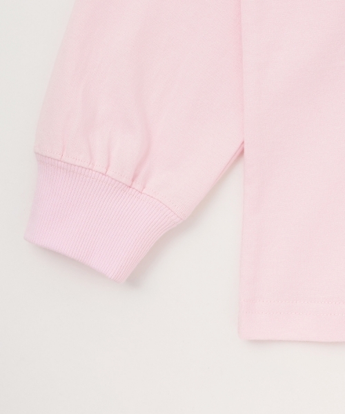 X-girl Stages(エックスガールステージス)の「【TBSドラマ フェイクマミー 着用アイテム】MIXロゴ長袖Tシャツ(Tシャツ/カットソー・キッズ・ピンク/オフホワイト/ブラック・120cm/130cm/140cm/100cm/80cm/90cm/110cm)」の5枚目の写真