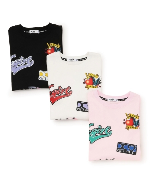 X-girl Stages(エックスガールステージス)の「【TBSドラマ フェイクマミー 着用アイテム】MIXロゴ長袖Tシャツ(Tシャツ/カットソー・キッズ・ピンク/オフホワイト/ブラック・120cm/130cm/140cm/100cm/80cm/90cm/110cm)」の7枚目の写真