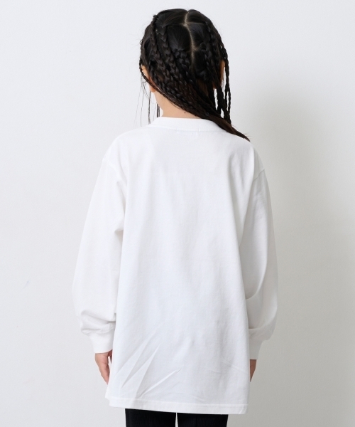 X-girl Stages(エックスガールステージス)の「【TBSドラマ フェイクマミー 着用アイテム】MIXロゴ長袖Tシャツ(Tシャツ/カットソー・キッズ・ピンク/オフホワイト/ブラック・120cm/130cm/140cm/100cm/80cm/90cm/110cm)」の10枚目の写真