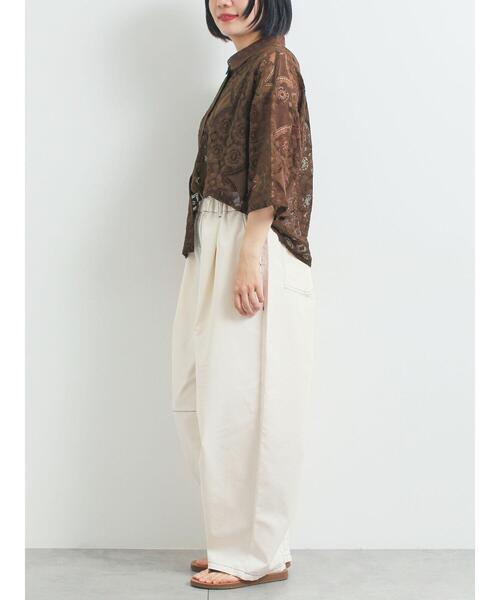 SM2(エスエムツー)の「レースシャツ(シャツ/ブラウス・レディース・オレンジ/ブラウン/グリーン/クリーム/ブラック・F)」の10枚目の写真