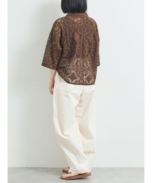 SM2(エスエムツー)の「レースシャツ(シャツ/ブラウス・レディース・オレンジ/ブラウン/グリーン/クリーム/ブラック・F)」の11枚目の写真