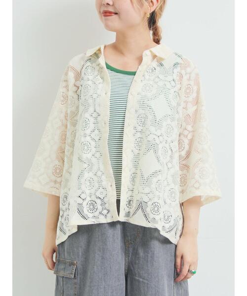 SM2(エスエムツー)の「レースシャツ(シャツ/ブラウス・レディース・オレンジ/ブラウン/グリーン/クリーム/ブラック・F)」の12枚目の写真