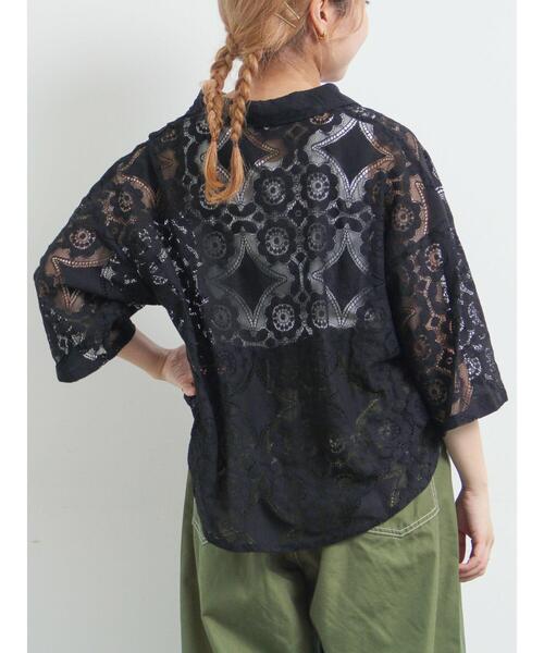 SM2(エスエムツー)の「レースシャツ(シャツ/ブラウス・レディース・オレンジ/ブラウン/グリーン/クリーム/ブラック・F)」の18枚目の写真