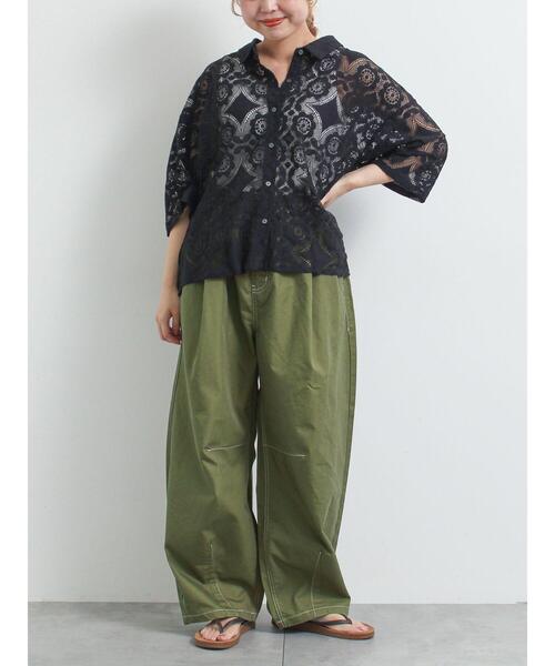 SM2(エスエムツー)の「レースシャツ(シャツ/ブラウス・レディース・オレンジ/ブラウン/グリーン/クリーム/ブラック・F)」の19枚目の写真