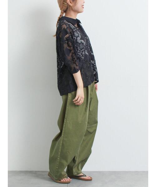 SM2(エスエムツー)の「レースシャツ(シャツ/ブラウス・レディース・オレンジ/ブラウン/グリーン/クリーム/ブラック・F)」の20枚目の写真