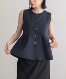 for/c（フォーシー）の「ペプラムニットベスト【サスティナブル】（ベスト）」