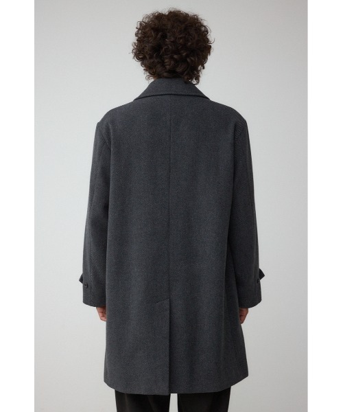 AZUL by moussy(アズールバイマウジー)の「ウール混ステンカラーコート 冬服 秋服 (ステンカラーコート・メンズ・ブラウン/ダークネイビー/チャコールグレー・MEDIUM/LARGE)」の8枚目の写真