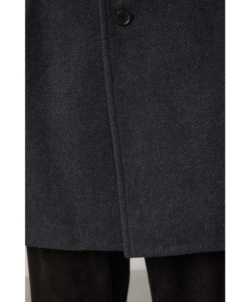 AZUL by moussy(アズールバイマウジー)の「ウール混ステンカラーコート 冬服 秋服 (ステンカラーコート・メンズ・ブラウン/ダークネイビー/チャコールグレー・MEDIUM/LARGE)」の14枚目の写真