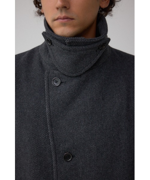 AZUL by moussy(アズールバイマウジー)の「ウール混ステンカラーコート 冬服 秋服 (ステンカラーコート・メンズ・ブラウン/ダークネイビー/チャコールグレー・MEDIUM/LARGE)」の16枚目の写真