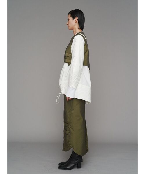 UN3D.（アンスリード）の「ARMOR HEM TIGHT SKIRT【セットアップ着用可能】 / アーマーヘムタイトスカート（スカート・レディース・キャメル/ブラック/カーキ・36/38）」の7枚目の写真