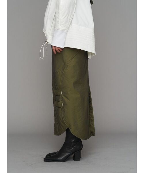 UN3D.（アンスリード）の「ARMOR HEM TIGHT SKIRT【セットアップ着用可能】 / アーマーヘムタイトスカート（スカート・レディース・キャメル/ブラック/カーキ・36/38）」の10枚目の写真