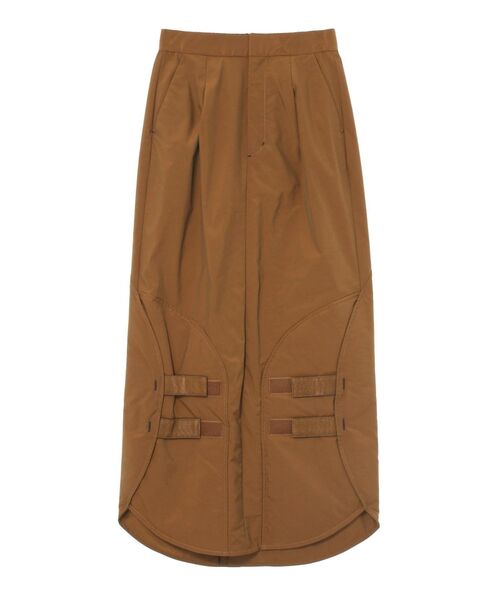 UN3D.（アンスリード）の「ARMOR HEM TIGHT SKIRT【セットアップ着用可能】 / アーマーヘムタイトスカート（スカート・レディース・キャメル/ブラック/カーキ・36/38）」の3枚目の写真