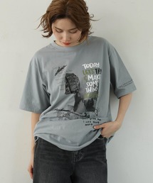 Gready Brilliant 半袖 カットソー レース ブラック Gready Brilliant tシャツ 袖3Dレースロゴカットソー